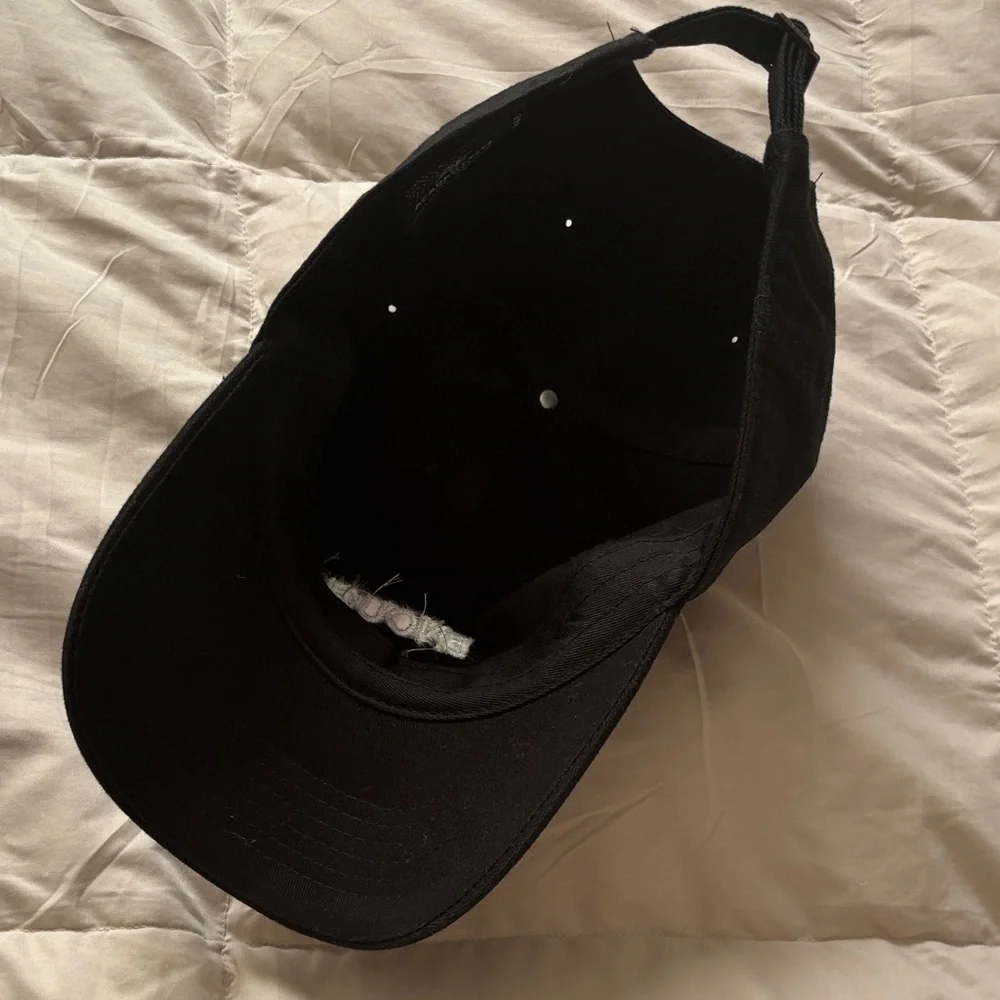 Academy Fits Black Baseball Cap Embroidered ENOUGH Hat Christine Caine - Picture 7 of 8